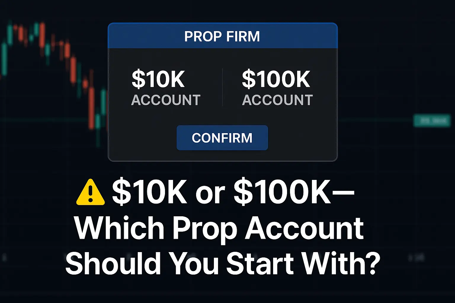 Should You Start with a $10K or $100K Prop Account?